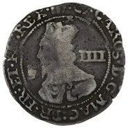 1646 Silver Groat Fourpence Coin Charles I Bridgenorth on Severn Mint RARE