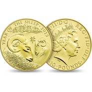2015 Year of the Sheep Gold Coin 1/10oz Royal Mint Lunar Series