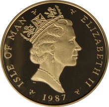 1987 Proof Isle of Man Angel Gold Coin 1oz