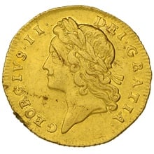 1731 Gold Half Guinea Coin George II