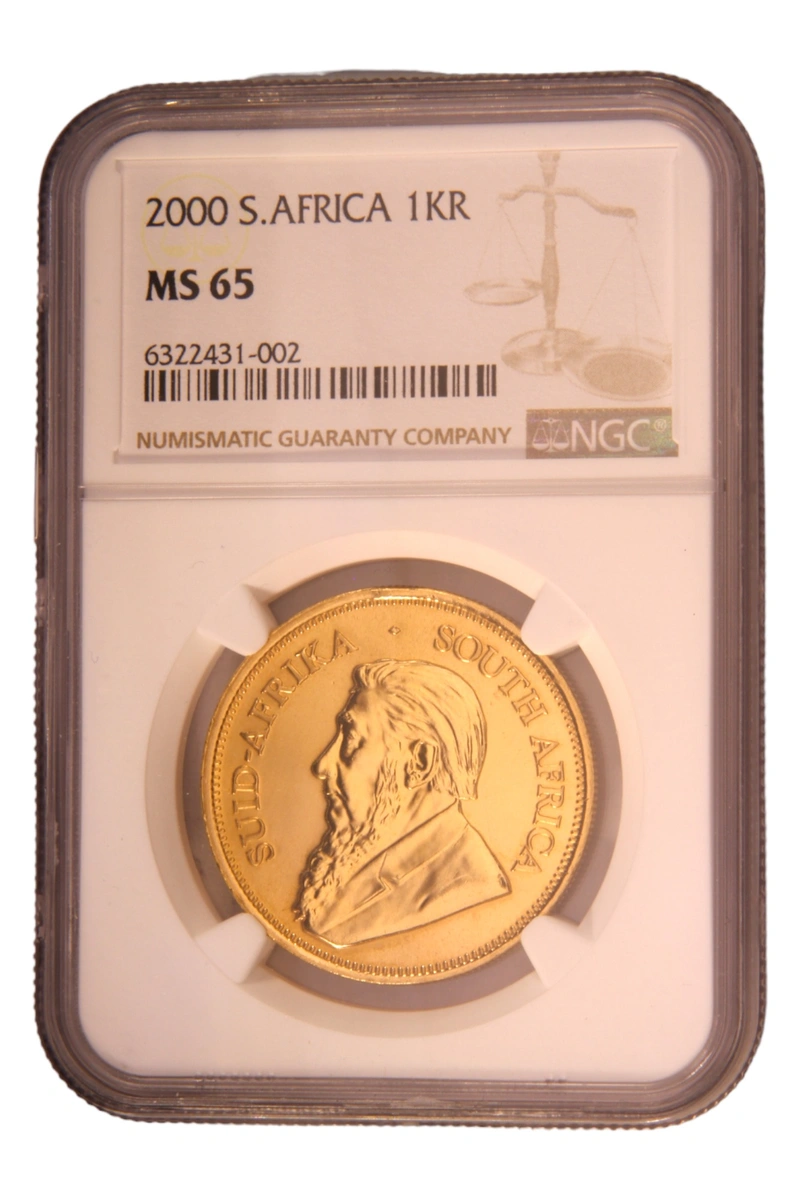 2000 Krugerrand Gold Coin 1oz NGC MS65