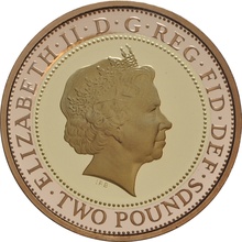 2014 Proof £2 Coin Gold Double Sovereign 100th Ann WWI