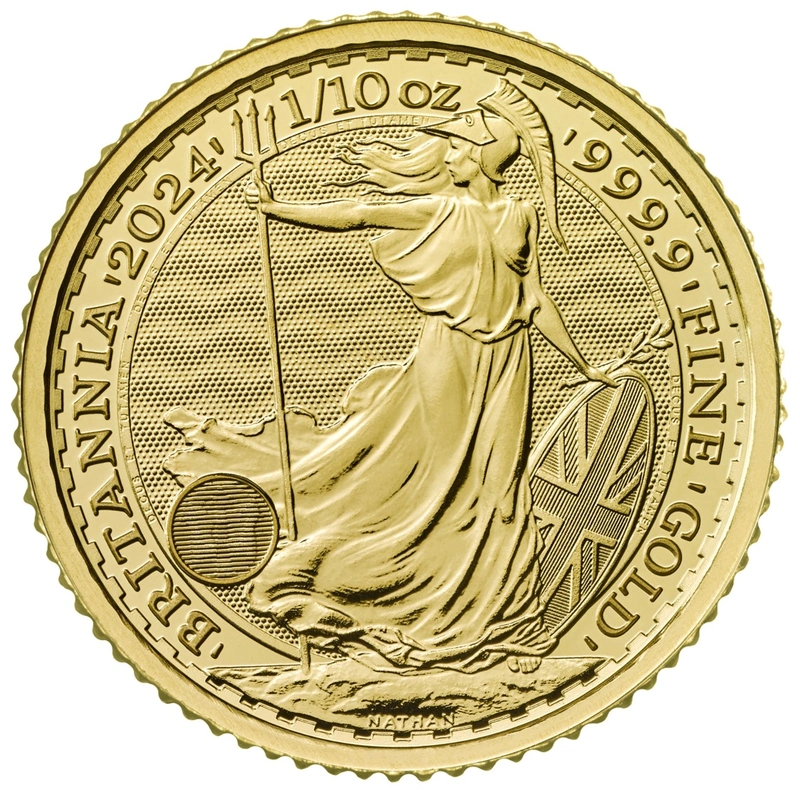 2024 1/10oz Gold Britannia Coin
