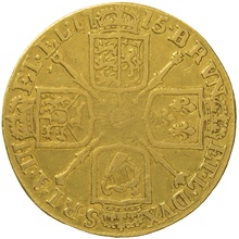 1715 Gold Guinea Coin George I Fine