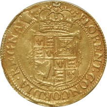 Gold Unite Coin Charles I Near Very Fine