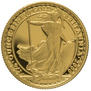 2000 Quarter Ounce Proof Britannia Gold Coin