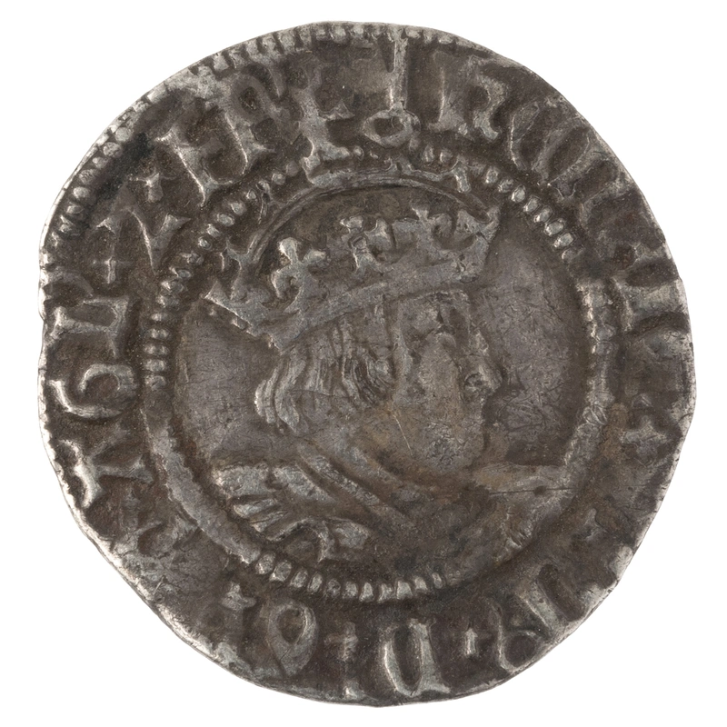 Henry VIII Silver Half Groat Twopence Fine