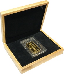 Large Oak Gold or Silver Bar Gift Box for PAMP 5oz / 250g / 10oz