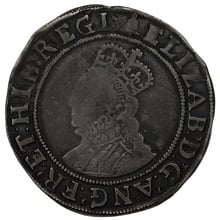 1582-1583 Silver Shilling Coin Elizabeth I Bell