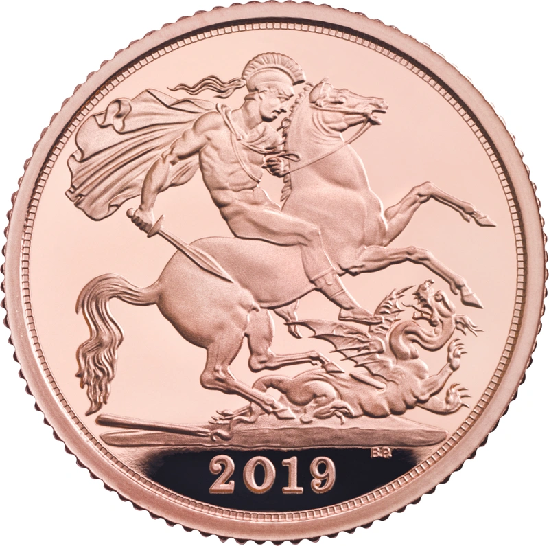 2019 Proof Gold Half Sovereign Elizabeth II Fifth Head