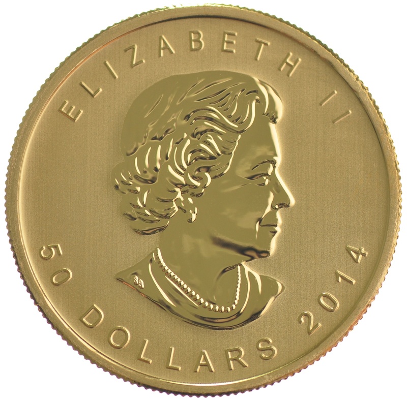 2014 1oz Canadian Maple Gold Coin