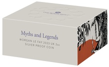 2023 Proof Morgan le Fay Silver Coin Myths & Legends 2oz Boxed