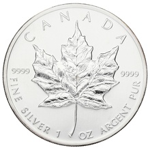 1988 Canadian Silver Maple Leaf Coin 1oz