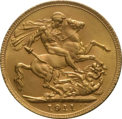 1911 Gold Sovereign Coin George V