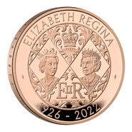2022 - Gold £5 Proof Crown, Her Majesty Queen Elizabeth II Memorial Boxed