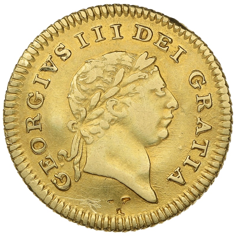 1803 George III Gold Third Guinea - Good Fine
