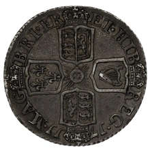 1711 Silver Sixpence Coin Queen Anne