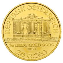 2021 1/4oz Austrian Gold Philharmonic Coin