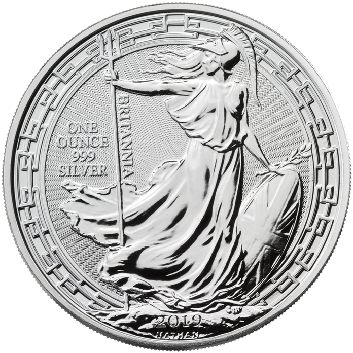 2019 1oz Silver Britannia Coin Oriental Border