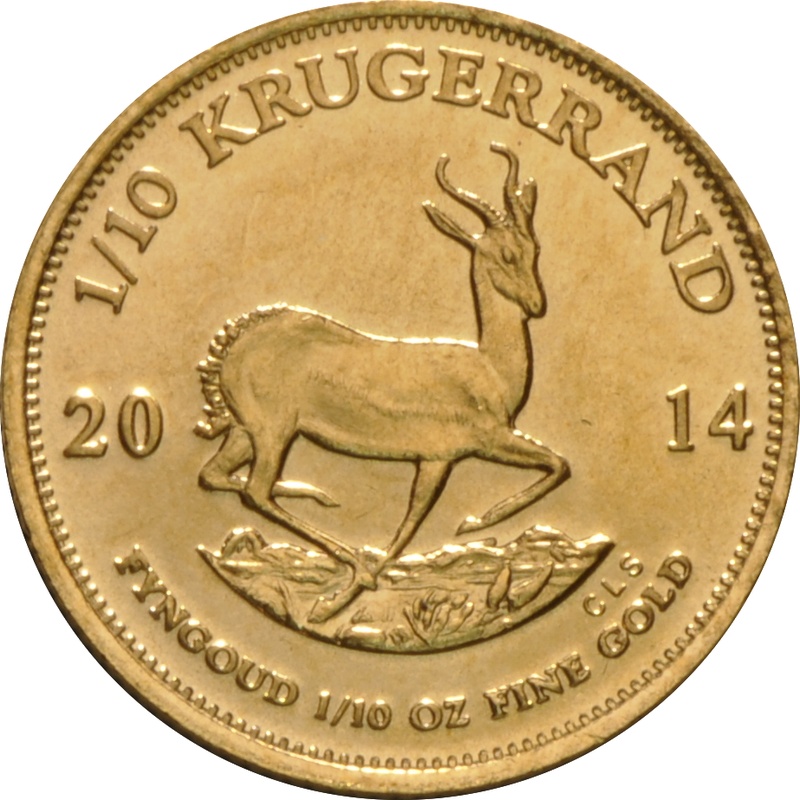 2014 1/10oz Krugerrand Gold Coin