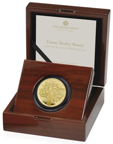 2023 Proof 2oz Shirley Bassey Gold Coin Music Legends Boxed