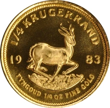 1983 Proof 1/4oz Krugerrand Gold Coin