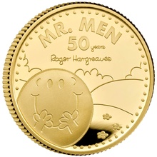 2021 1oz Mr Men - Mr Happy Proof Gold Coin Boxed