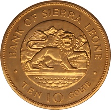 Sierra Leone 10 Golde 1975 Dr Siaka Stevens