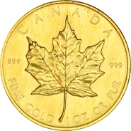 1980 Canadian Maple Leaf Gold Coin 1oz