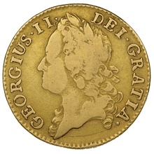 1745 Gold Guinea Coin George II