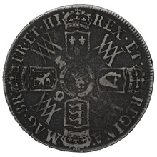 1693 Silver Half Crown Coin William & Mary