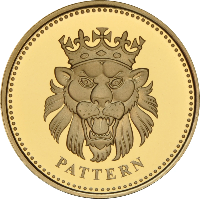 2004 Proof Gold £1 Pound Coin Lion Pattern
