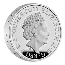 2022 Proof Piedfort Silver Crown £5 Coin 100th Anniversary of Discovery of Tutankhamun’s Tomb Boxed