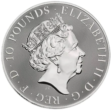 2021 10oz White Horse of Hanover Silver Coin Queen's Beasts