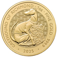 2025 Greyhound of Richmond - Tudor Beasts 1oz Gold Coin