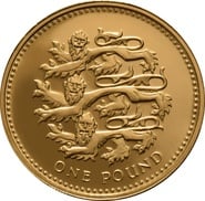 One Pound Proof Gold Coin 2002 - 2016