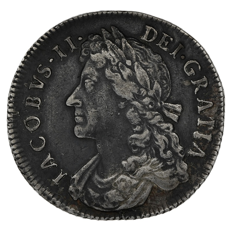 1685 Silver Shilling Coin James II