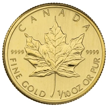 2009 1/10oz Canadian Maple Leaf Gold Coin