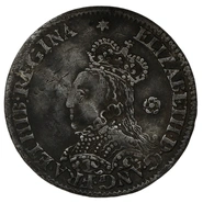 1562 Silver Threepence Elizabeth I Milled mm Star
