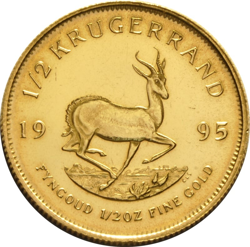 1995 1/2oz Krugerrand Gold Coin