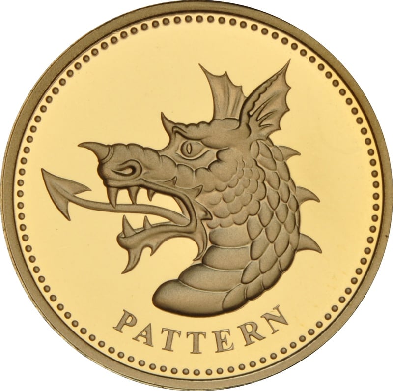 £1 Proof Gold 1 Pound Coin Dragon Pattern