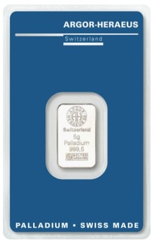5g Palladium Bar Argor-Heraeus