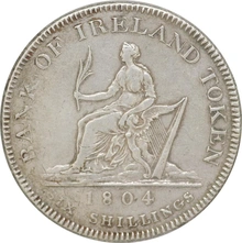 1804 Silver Bank of Ireland Token Very Fine George III