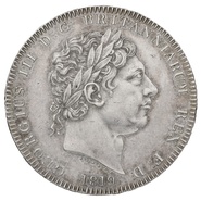 1819 Silver Crown Coin George III About Uncirculated