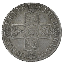1708 Silver Shilling Coin Queen Anne
