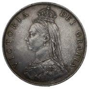 1887 Queen Victoria Silver Milled Florin - Good Extremely Fine