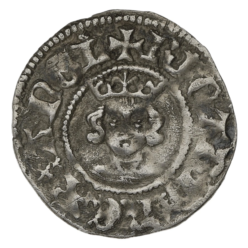1377-1399 Silver Half Penny Coin Richard II