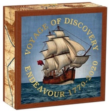 2020 250th Anniversary Voyage of Discovery Endeavour 1/4oz Gold Proof Coin Boxed