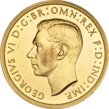 1937 Proof Gold £5 Coin Quintuple Sovereign George VI