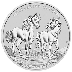 2025 1oz Silver Australian Brumby Coin